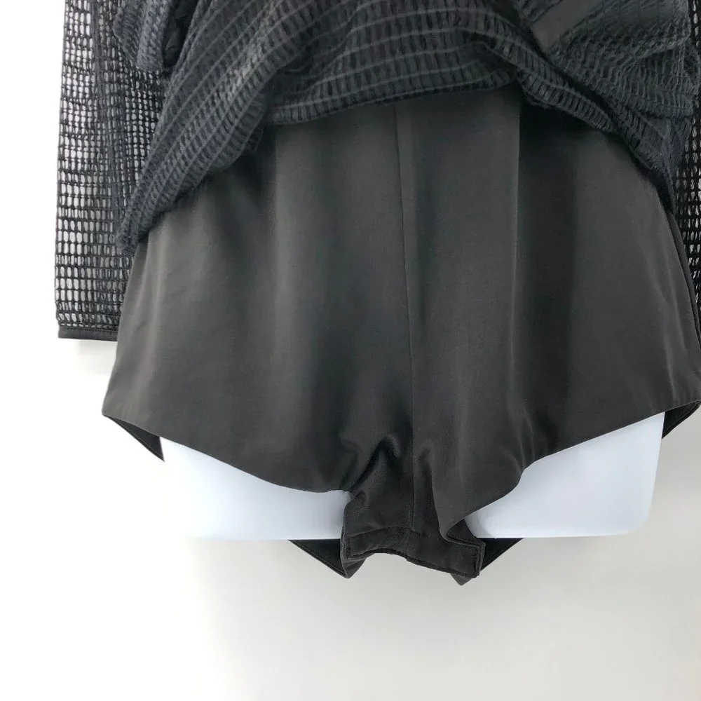 NBD Sabrina Small Black Sheer Mesh Net Sexy Romper Dress Revolve.com - Picture 8 of 16